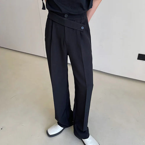 Load image into Gallery viewer, Korean Style Casual Men&#39;s Suit Pants Simple Solid Color Straight Trousers Button Pocket 2025 Spring New  Versatile 9A1283
