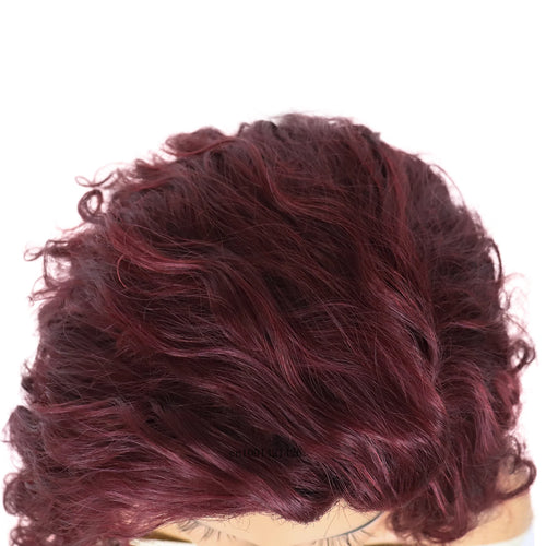 Load image into Gallery viewer, Long Red Wig Women Synthetic Hair Costume Wig Halloween Party Big Vomume Fluffy Hair Brown Auburn Wigs Bangs Lolita Cosplay Wigs
