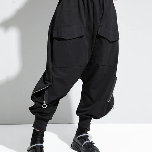 Load image into Gallery viewer, High Elastic Waist Black Brief Long Harem Trousers New Loose Fit Pants Women Fashion Tide Spring Autumn 2025 1DC778
