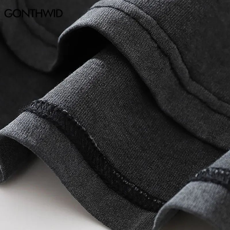 Men Vintage Tshirt Funny Graphic Print Black Oversized T-Shirt Streetwear Hip Hop Harajuku Cotton Loose Summer Fashion Top Tees