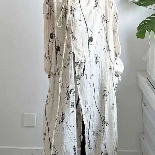 Load image into Gallery viewer, Women Apricot Textured Big Size Vintage Blouse New Stand Collar Long Sleeve Shirt Fashion Tide Spring Autumn 2025 1DH6987
