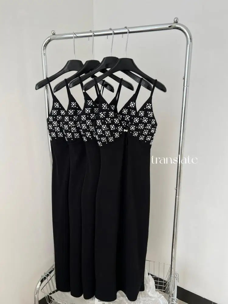 Summer Black Print Hollow Out Backless Party Slip Long Dress Women Sleeveless V Neck Sexy Club Wrapped Hip Dresses Clothes Trend