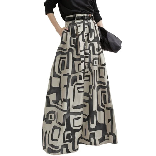 Load image into Gallery viewer, Trendy Women&#39;s High Waisted Pant 2025 Summer Spring Loose Pleated Printed  Wide Leg Casual Long Trousers For Female
