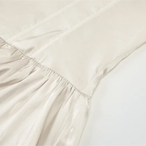 Load image into Gallery viewer, Satin Strapless Sexy Mini Dress Women Fashion Off-shoulder Sleeveless Backless High Waist Ruffle Club Party Dress
