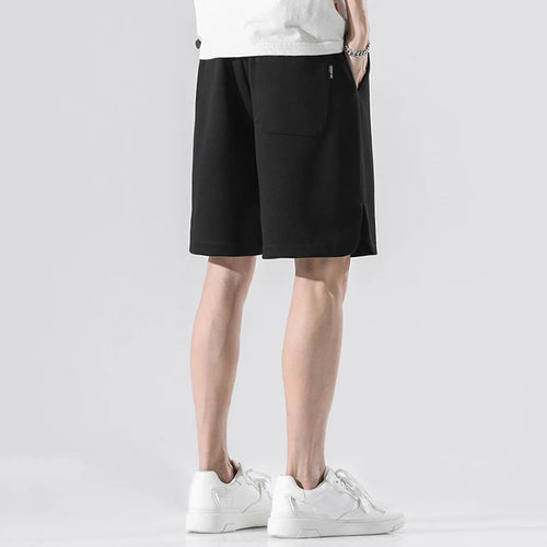 Load image into Gallery viewer, Men&#39;s Five Quarter Shorts Elastic Waist Summer New Casual Fashion Male Loose Sweatpants Straight Leg Bottoms 9W1353
