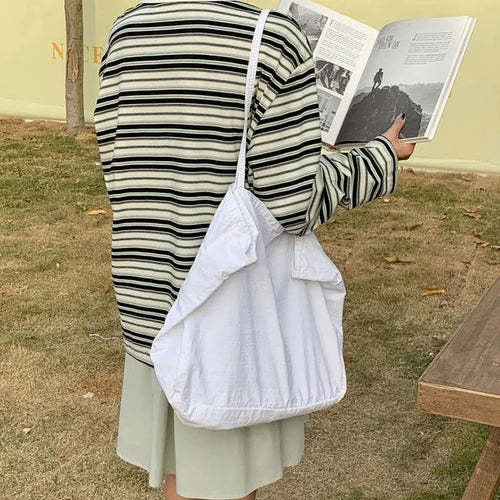 Load image into Gallery viewer, Women Green Striped Color-block Big Size Casual T-shirt New Lapel Long Sleeve Fashion Tide Spring Autumn 2025 1DJ0351
