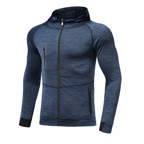 Load image into Gallery viewer, Men Brand Hoodies Gym Sport Running Training Fitness Bodybuilding Sweatshirt Outdoor Sportswear Male Hooded Jacket MMA Dry Fit
