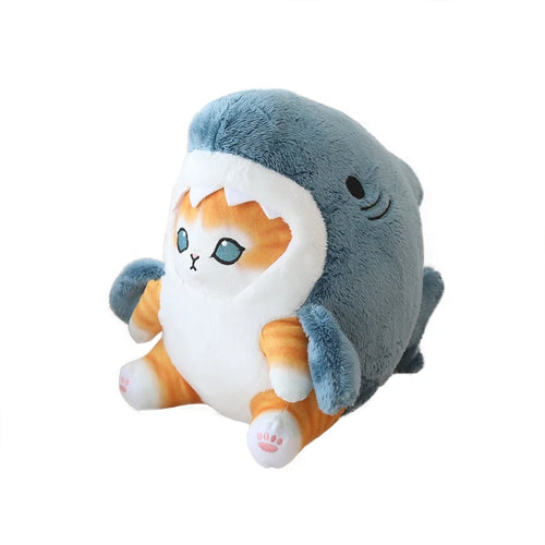 Load image into Gallery viewer, 20/33CM Kawaii Shark Cat Peluche Toy Creative Shark Cosplay Kitten Dolls Stuffed Soft Animal Pillow for Children Girls Present
