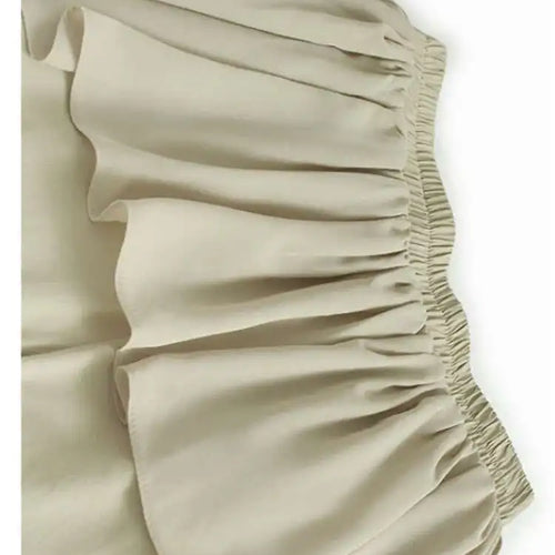 Load image into Gallery viewer, High Elastic Waist Apricot Ruffles Irregular Wide Leg Pants New Trousers Women Fashion Tide Spring Autumn 2025 1DJ0296
