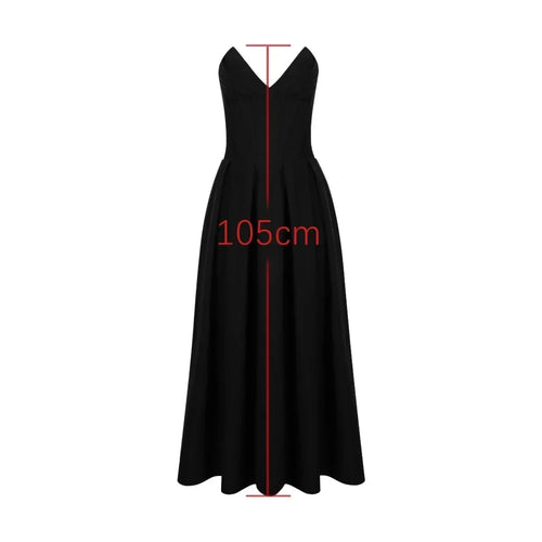 Load image into Gallery viewer, Black Elegant Wedding Events Dress Sexy Strapless Corset Dress Midi Christmas Party Dresses for Women Clothing 2023

