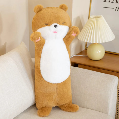 Load image into Gallery viewer, 80cm Kawaii Pillow Reallife Otter Plush Anime Toy Realistic Wild Animal Stuffed Doll Soft Lovely Sloth Toys Cute Gift For Kids
