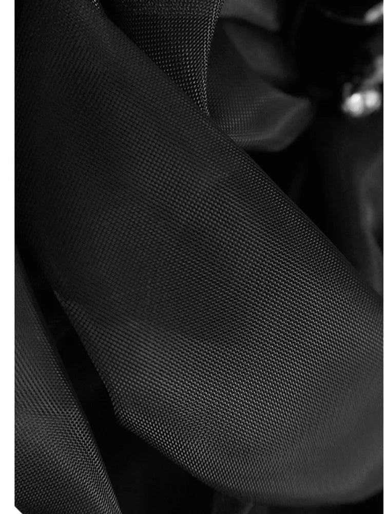 Women Black Three-dimensional Flower Big Size Midi Dress New Round Neck Short Sleeve Fashion Spring Summer 2025 1DJ1191