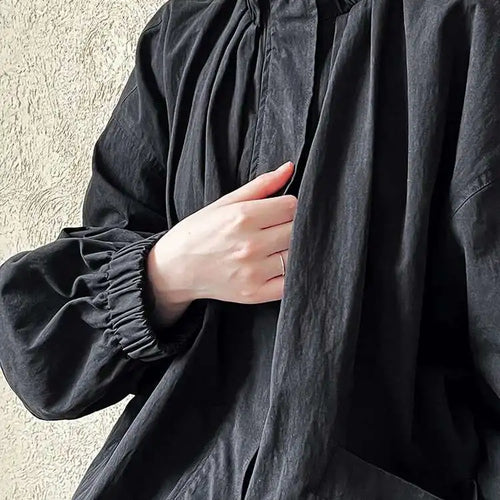 Load image into Gallery viewer, Apricot Pleated Big Size Elegant Jacket New Stand Collar Long Sleeve Women Coat Fashion Tide Spring Autumn 2025 1DH6940
