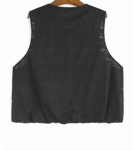 Black Vest Half-body Bud Skirt Two Pieces Suit New Round Neck Sleeveless Women Fashion Tide Spring Autumn 2025 1DJ1436