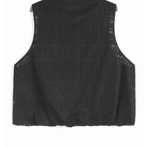 Load image into Gallery viewer, Black Vest Half-body Bud Skirt Two Pieces Suit New Round Neck Sleeveless Women Fashion Tide Spring Autumn 2025 1DJ1436
