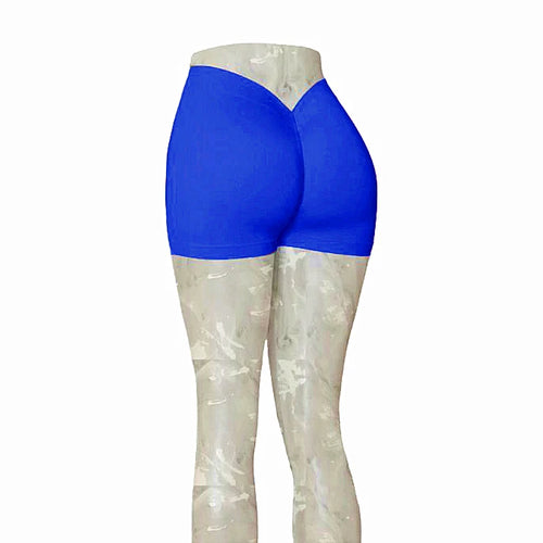 Load image into Gallery viewer, 24Colors Nylon Back V Butt Yoga Pants Women High Waist Fitness Workout Gym Running Scrunch Leggings Shorts Active Wear v1
