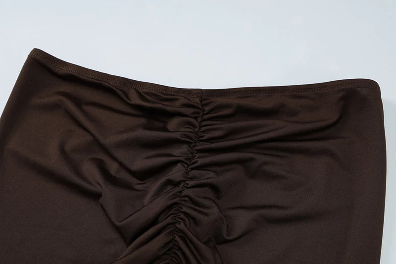 Sexy Skirt Two Peces Sets Women Elegant Off-shoulder Slim Fit Crop Top And Bodycon Skirt Two Peces Sets Ladies Outfits