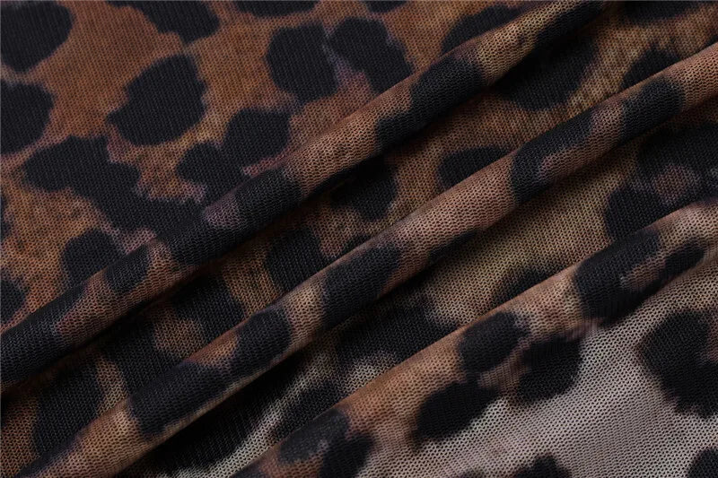 Leopard Print Backless Sexy Maxi Dress For Women Gown Fashion Halter Strapless Sleeveless Bodycon Printed Long Dress