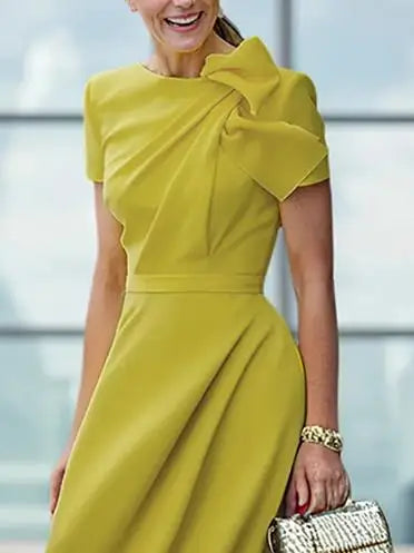 Summer Women's Evening Prom Luxury Dress 2025 New Pleated Split-joint Birthday Wedding Party Midi Dresses for Woman