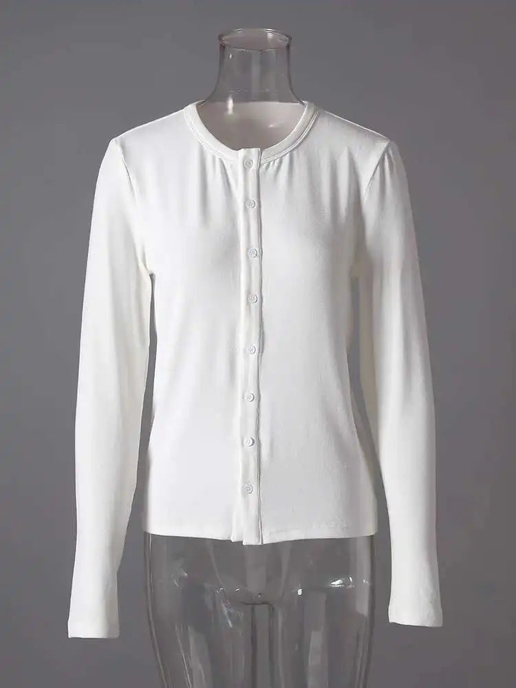 White Black Slim Elegant Knitting Cardigan Sweater O-Neck Long Sleeve Women New Fashion Tide Spring Autumn 2025 CPG2857