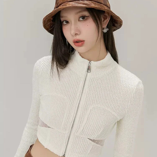 Load image into Gallery viewer, Solid Knitting Sweater For Women Stand Collar Long Sleeve Losoe Causal Temeprament Sweater Female Fashion Clothing
