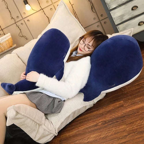 Load image into Gallery viewer, 25cm Blue Whale Stuffed Animal Giant Hugging Soft Pillow Toy Home Furnishings Sofa Car Cushion Children Birthday Gift
