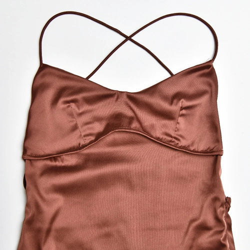 Load image into Gallery viewer, Satin Backless Maxi Dress For Women 2022 Autumn New Spaghetti Strap Sleeveless Bodycon Long Dress Vestido Clubwear
