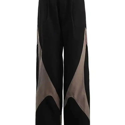 Load image into Gallery viewer, High Elastic Waist Black Color-block Long Wide Leg Pants New Trousers Women Fashion Tide Spring Autumn 2025 CPG1660
