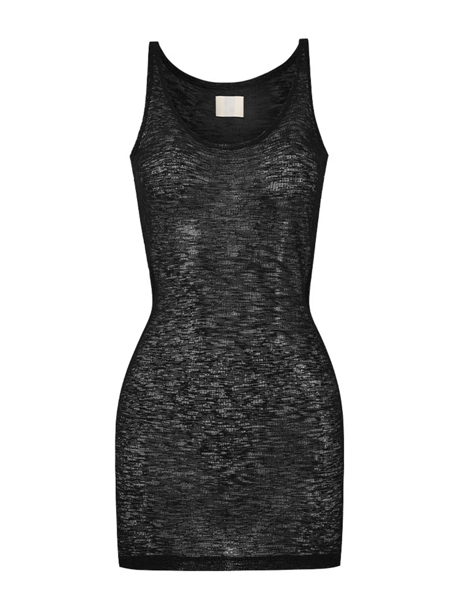 Slimming Spliced Folds Minimalist Dresses for Women Round Neck Long Sleeves Temperament Dress Female Clothing New