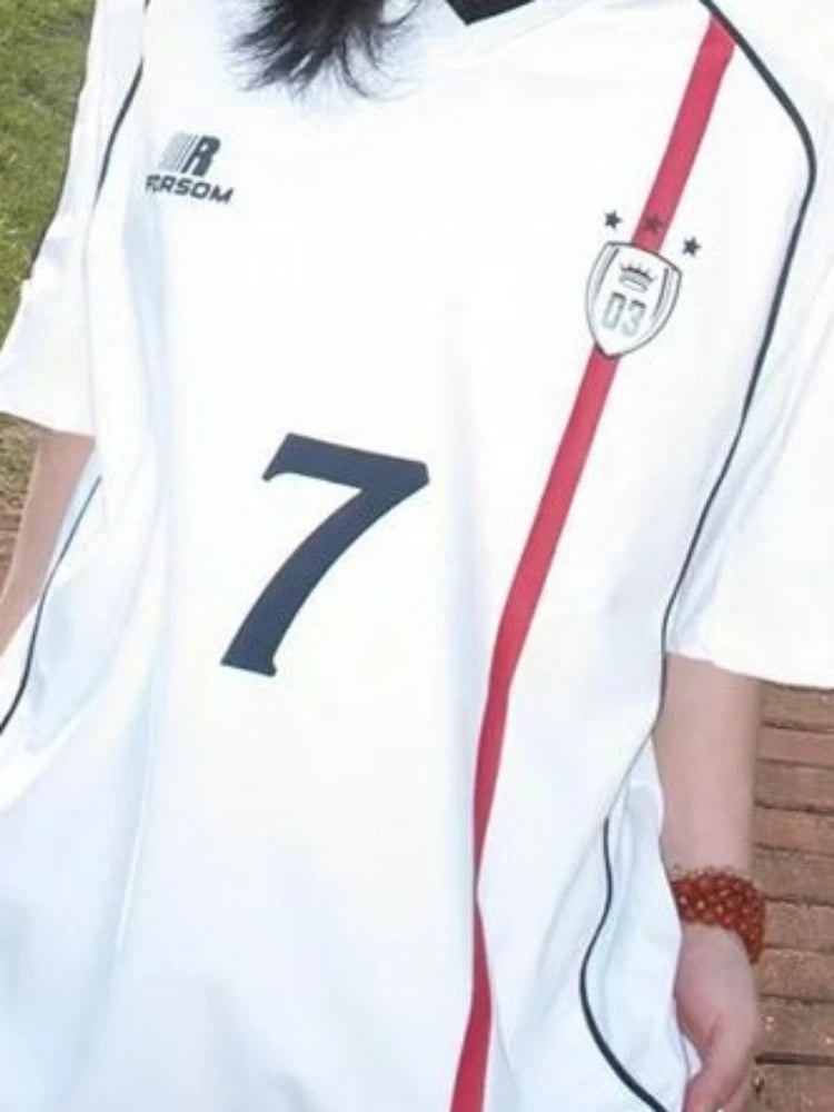 Y2k Aesthetic Gothic Letter Printing Casual T-shirt Hiphop Patchwork Streetwear Grunge Tops Harajuku Men and Women Loose Tshirts