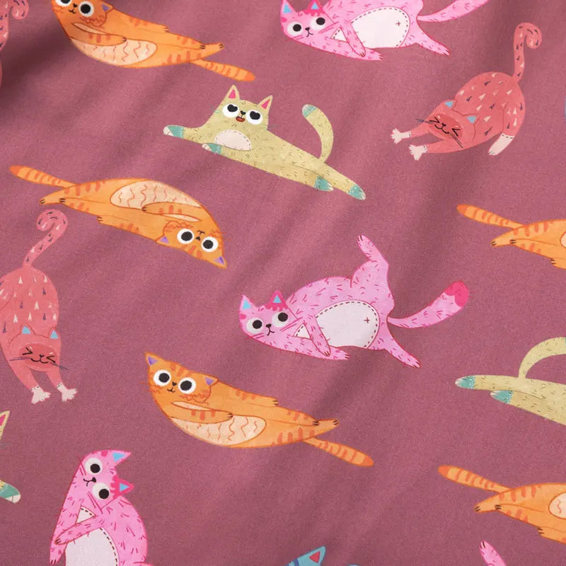 Hawaiian Shirts Streetwear Funny Cartoon Cat Graphic Printed Button Blouse Hip Hop Harajuku Baggy Short Sleeve Summer Beach Tops