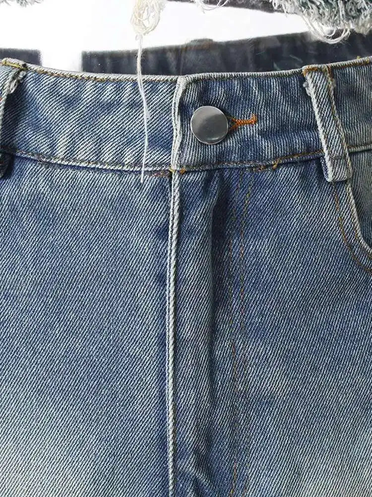 Velvet Denim T-shirt Half-body Skirt Two Pieces Suit New Slash Neck Long Sleeve Women Fashion Spring Autumn 2025 7AB6039