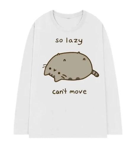 Cute Polka Dot Woman T Shirts Long Sleeve O-neck Tees 2024 Ropa Mujer Casual Cat Print Camisetas Chic Y2k Tshirt Japanese Tops