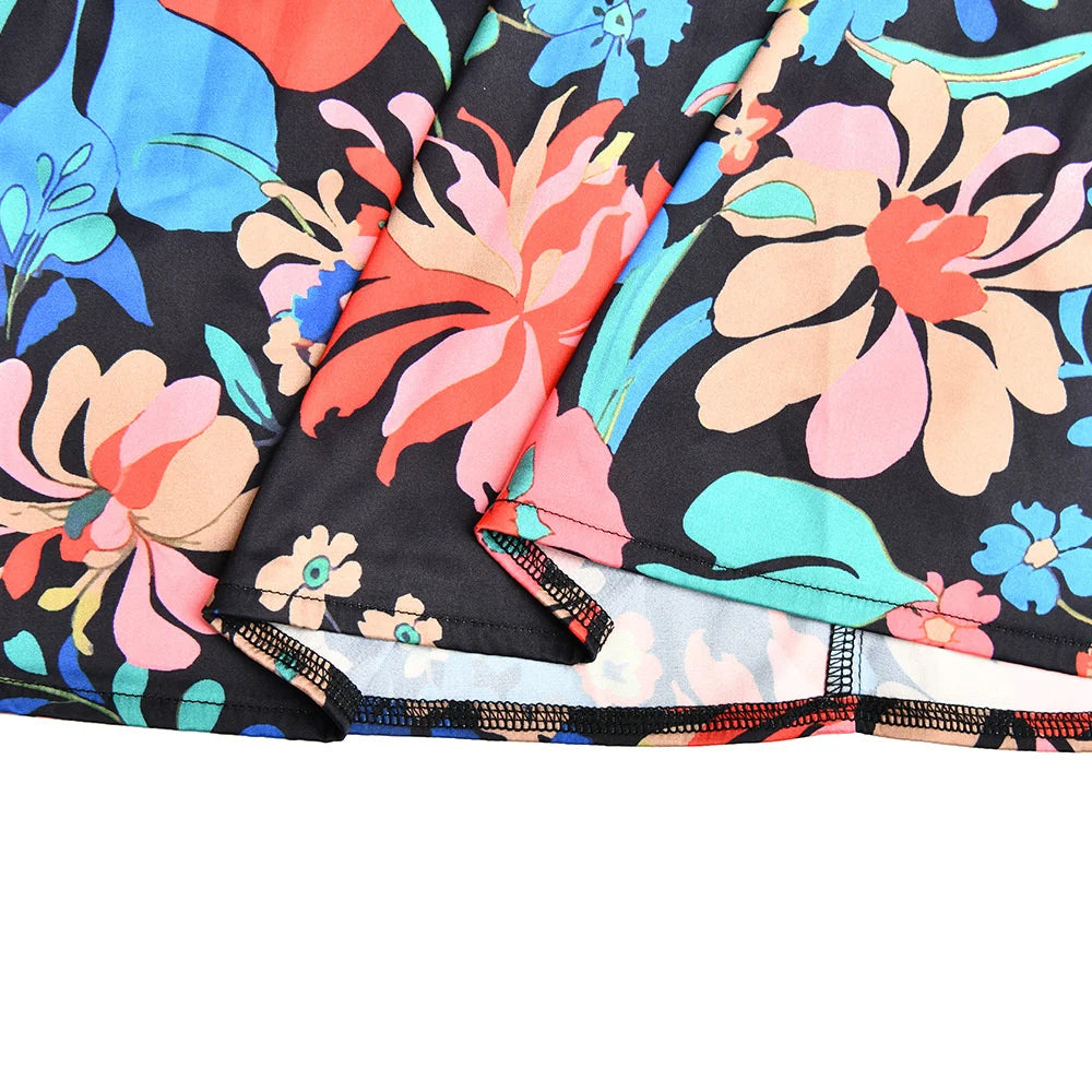 Floral Print Backless Maxi Dress For Women 2023 New V Neck Sleeveless Bodycon Long Dresses Ladies Elegant Sexy Dress