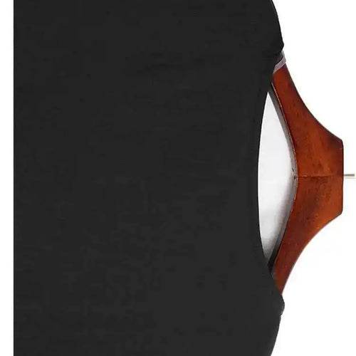 Load image into Gallery viewer, Women Black Pattern Printed Big Size Irregular T-shirt New Round Neck Short Sleeve Fashion Tide Spring Summer 2025 1DH6612
