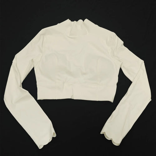 Load image into Gallery viewer, 2025 Pad Lace Tight Tank Top Women Hollow Out Backless Nude Long Sleeve Yoga Shirt Outdoor Sports Fitness Running T-shirts
