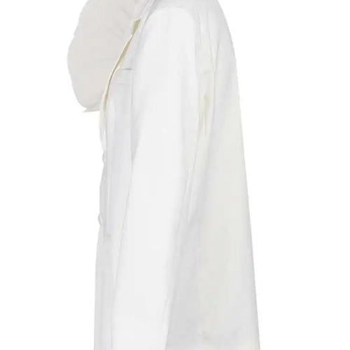 Load image into Gallery viewer, Women Black Organza Ruffles Big Size Blazer New Lapel Long Sleeve Loose Fit Jacket Fashion Spring Autumn 2025 1DE392101
