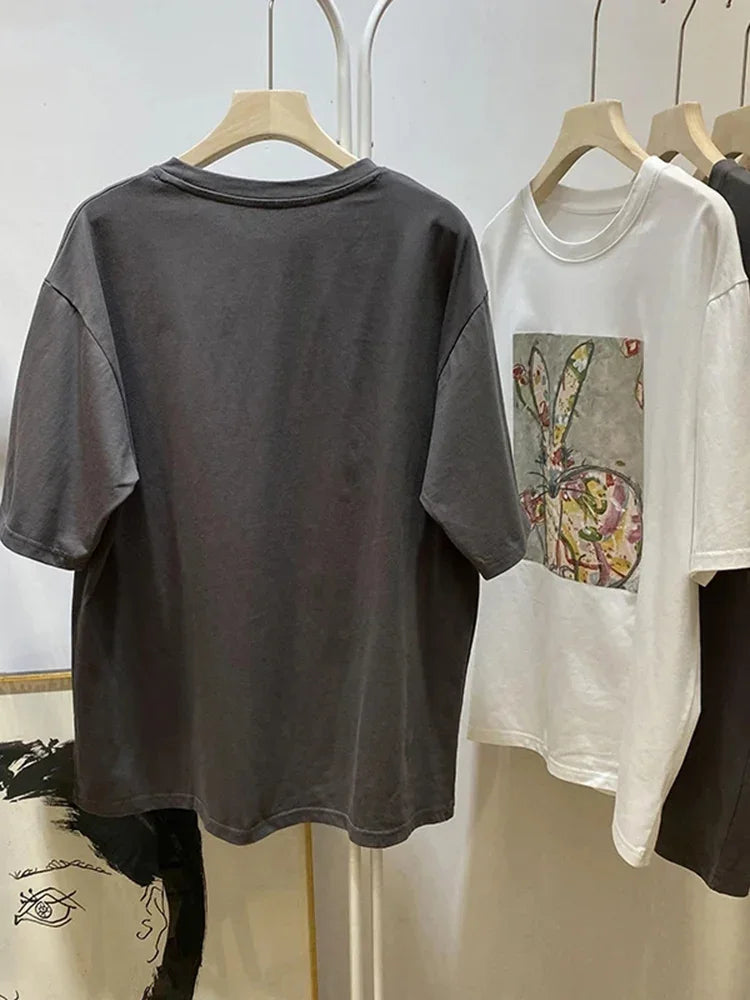 Simple Loose O-Neck Colored Casual Short Sleeve Women's T-shirt S-3XL Korean New Office Lady Fashion Summer Basic T-shirt Top