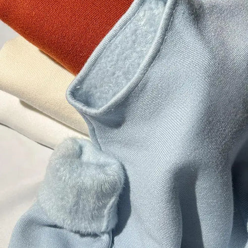 Load image into Gallery viewer, Solid Elegant Basic Knit Pullover Tops Women Half Turtlneck Velvet Sweater Long Sleeve Casual Slim Korean Fashion Autumn Winter
