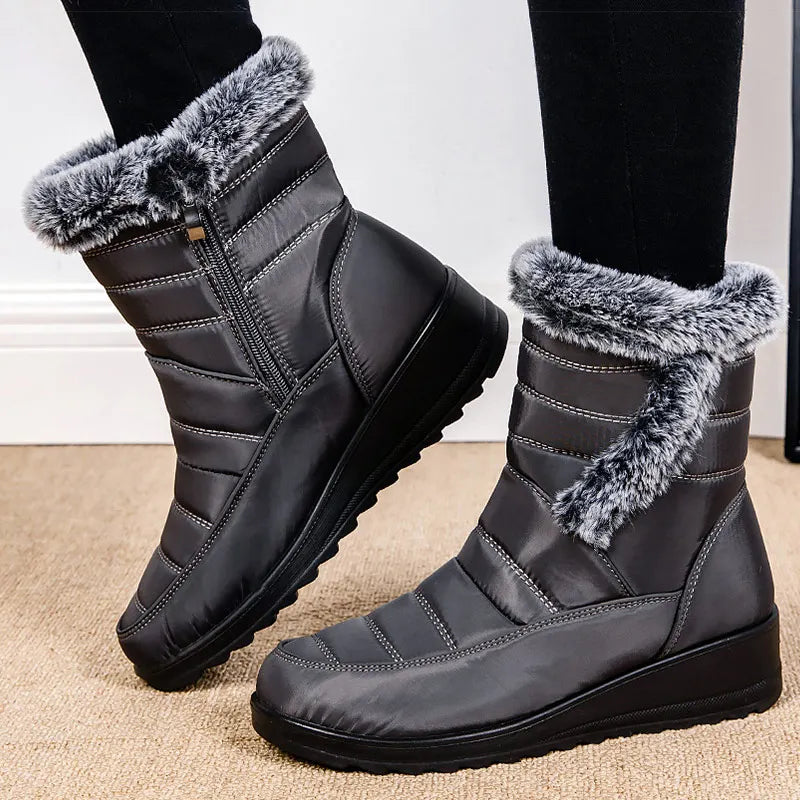 Women's Boots 2025 New Snow Boots For 2025 Winter Shoes Woman Low Heels Fur Botas Mujer Super Warm Winter Boots Women Footwear