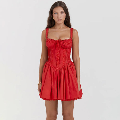 Load image into Gallery viewer, Elegant Spaghetti Strap Backless Sexy Mini Dress For Women Fashion Strapless Backless A-line Bodycon Club Party Dress
