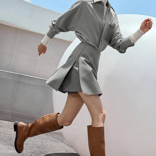 Load image into Gallery viewer, Minimalist Casual Shorts Skirts Women High Waist 2025 Spring New Fashion Commuter Straight A-Line Skirt 12343035
