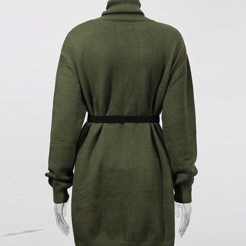 Load image into Gallery viewer, Solid Loose Minimalist Knit Sweaters for Women High Neck Long Sleeves Temperament Sweater Female Fashion Clothes New
