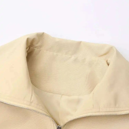 Load image into Gallery viewer, Apricot Brief Pocket Big Size Casual Jacket New Lapel Long Sleeve Women Coat Fashion Tide Spring Autumn 2025 CPG1295
