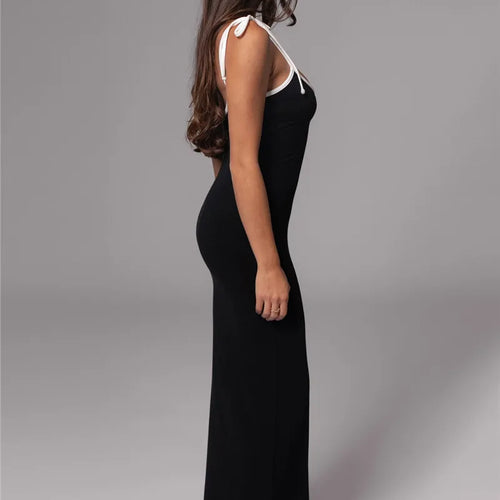 Load image into Gallery viewer, Spaghetti Strap Lace-up Sexy Maxi Dress For Women Gown Fashion Sleeveless Backless Bodycon Evening Sexy Long Dress
