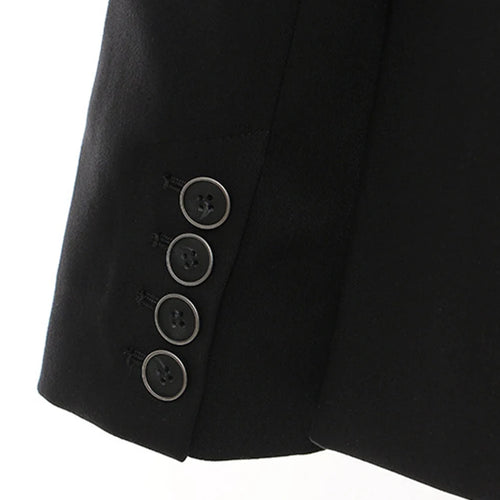 Load image into Gallery viewer, Women Black Irregular Pu Leather Blazer New Lapel Long Sleeve Loose Fit Jacket Fashion Tide Spring Autumn 2025 17A7466
