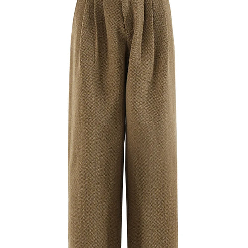 Load image into Gallery viewer, Big Size Khaki Blazer Wide Leg Pants Two Piece Suit New O-Neck Long Sleeve Women Fashion Tide Spring Autumn 2025 16O1911
