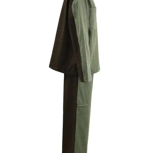 Load image into Gallery viewer, Big Size Denim Jacket Wide Leg Pants Two Piece Suit New O-Neck Long Sleeve Women Fashion Tide Spring Autumn 2025 CPG1262
