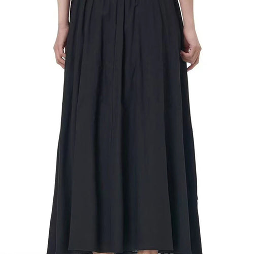 Load image into Gallery viewer, High Elastic Waist Apricot Color-block Burr Irregular Half-body Skirt Women Fashion Tide New Spring Autumn 2025 1DJ0388
