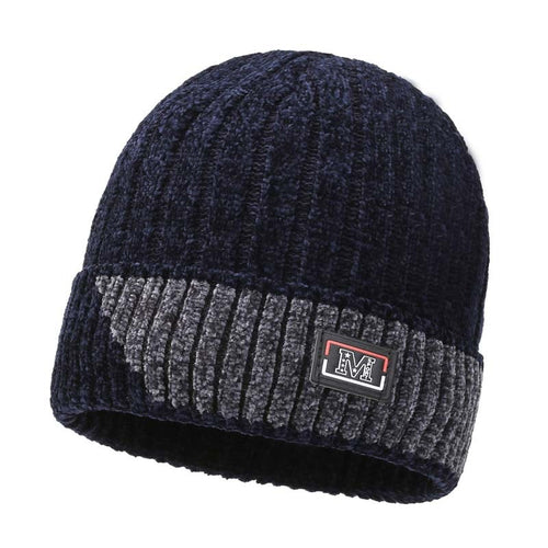 Load image into Gallery viewer, Fashion Chenille Material Winter Hat Beanies for Men Women Knitted Hats Keep Warm Outdoor Thicken Ski Caps
